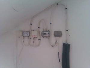 Amplificadores FI y TDT en vivienda unifamiliar